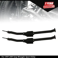 2x Fuel Tank Straps Gas w/ Plastic Blocks 52100181 For 1997-2007 Jeep Wrangler