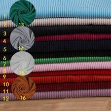 1M Polyester Corduroy Fabric DIY Costume Trousers Cloth Craft Solid