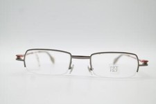 Vintage Face a Face POEME 3 9124 Silver Red Half Rim Glasses Frame NOS