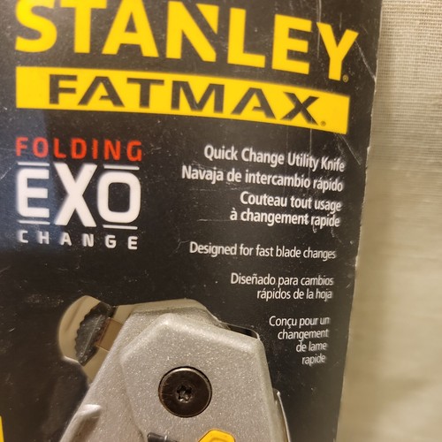 NEW STANLEY FATMAX FOLDING EXO UTILITY KNIFE QUICK CHANGE. RETRACTABLE FMHT10289 - Picture 4 of 12