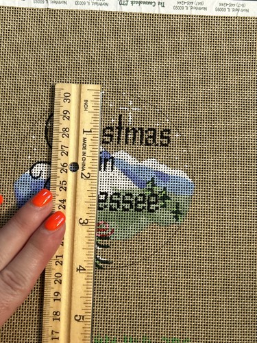 Dani Designs Needlepoint Christmas In Tennessee 205 4” Round Ornament - Picture 3 of 8
