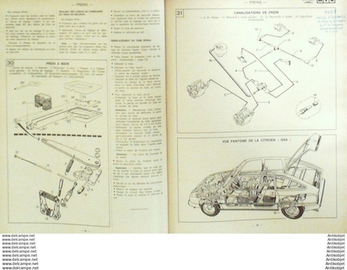 Revue Technique Automobile Citroën Gsa Peugeot 504 & 604 V6  #399 - Imagen 3 de 3