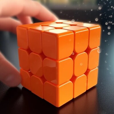 Orange Speed Cube 3 x 3 x 3 UK LAGER     Schmeichler Spielzeug