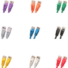 100 Lot UTP 10'ft CAT6 Network LAN Patch red Cable Cord 550 MHz RJ45 Ethernet