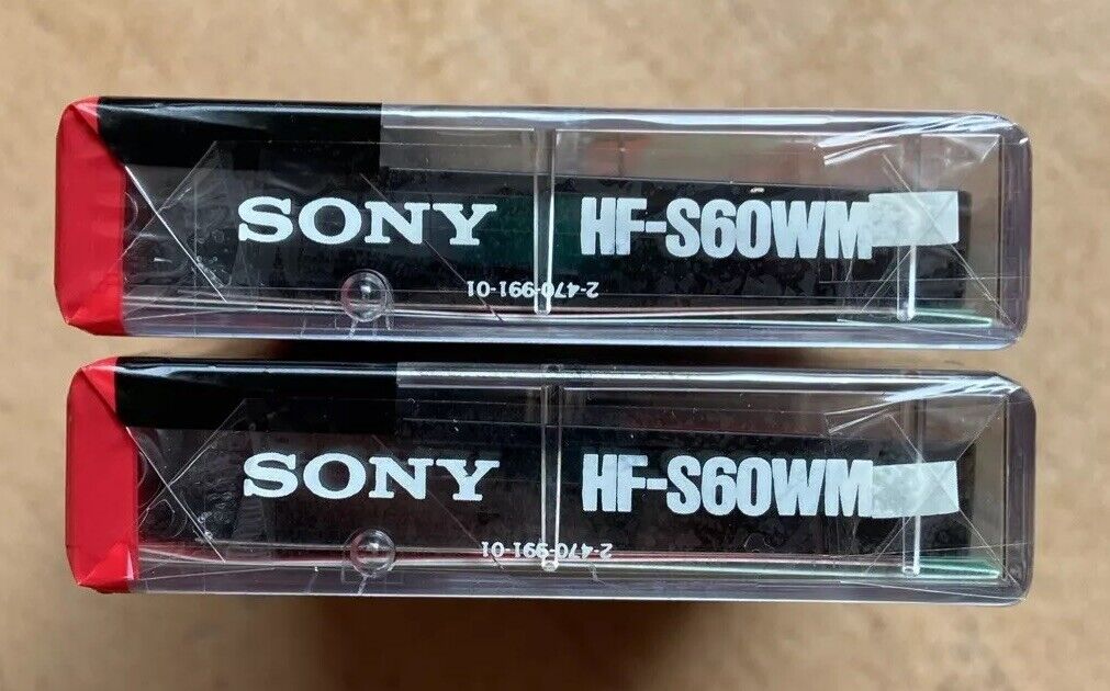 2x Sony HF-S60WM Walkman 60 MC Audio Kassette Cassette Tape - Neu OVP