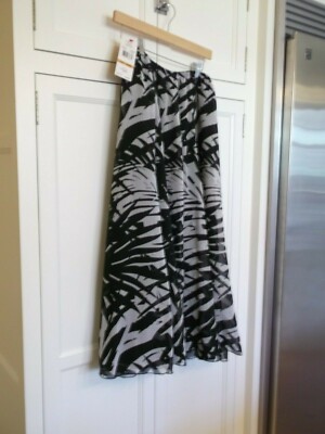 Ruby Road Woman Full Maxi Skirt 16W Chiffon, Lined