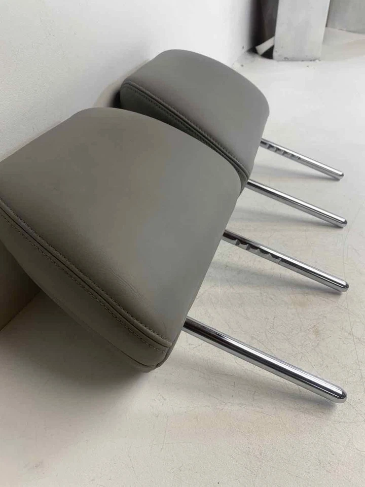 Juego de 2 reposacabezas delanteros diestro + derecho cuero gris se adapta a ACURA RLX 2014-2017 Foto 2 de 4