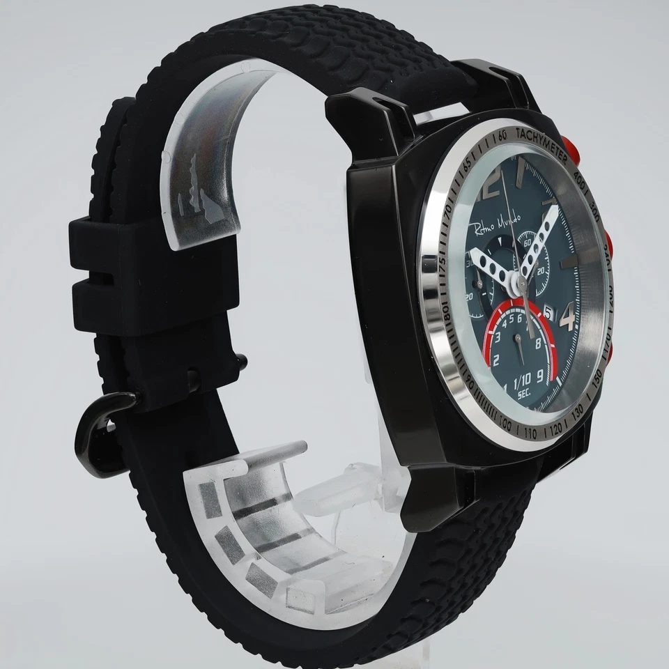 Ritmo Mundo Racer 20 周年 PVD 钢灰色表盘石英表男士腕表 2222/4 — 第 3/4 张图片