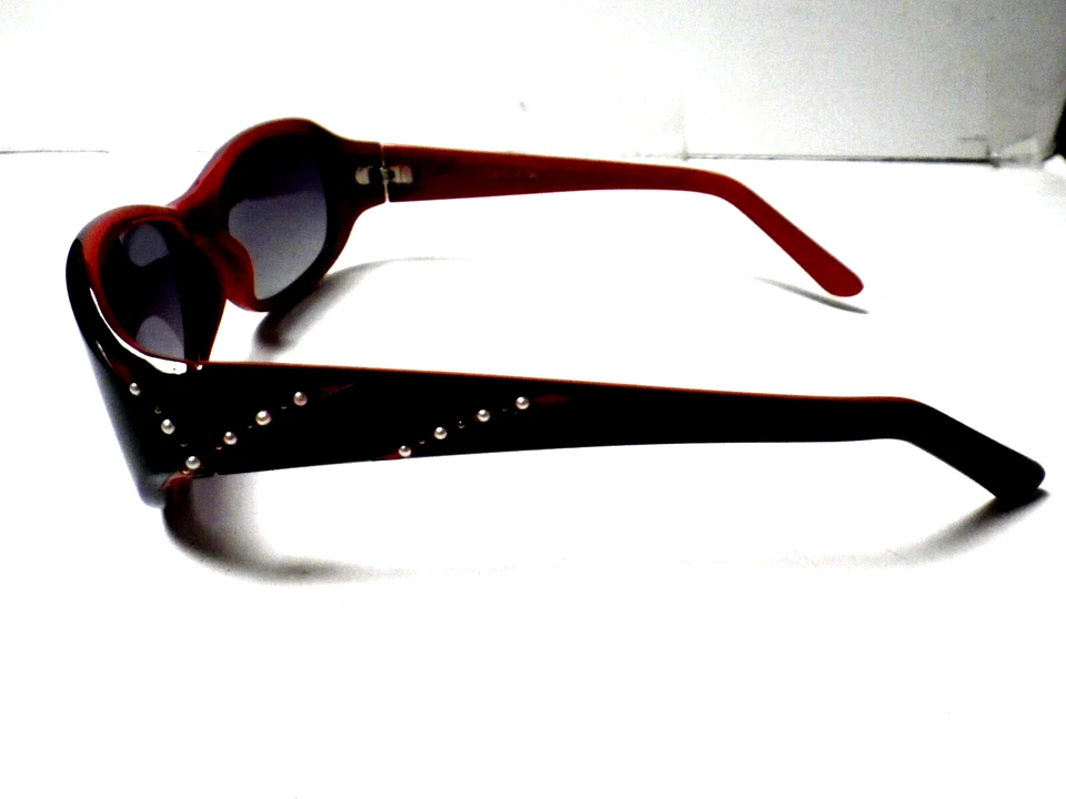 Gafas de sol Tender Vintage T765-2 rojas negras lentes de humo gafas de sol nuevas Foto 2 de 4