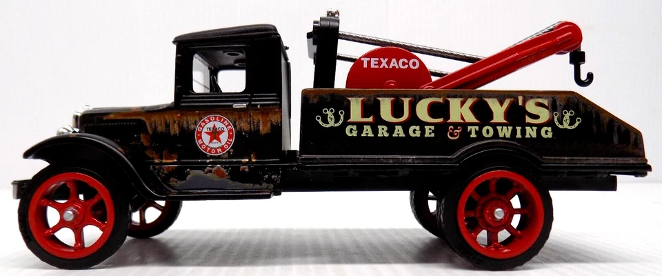 Caminhão de reboque Texaco 1931 Hawkeye Lucky's Garage & Towing acabamento desgastado EUA #8👍 - Imagem 4 de 4