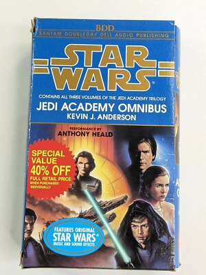 Star Wars Jedi Academy Omnibus Kevin J. Anderson Vintage Audio Book Cassette