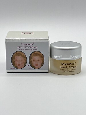 Laysmon Beauty Cream UV/30 Whitening Cream Remove Pimples Acne 15g