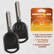 2 For Ford H84 H84-PT 40 Bit New Uncut Transponder Chip Car Key Ignition