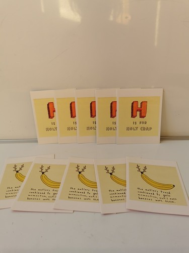 Marc Johns Serious Drawings, 20 Notecards, 4 designs, Humourous Hard Card box - Picture 13 of 16