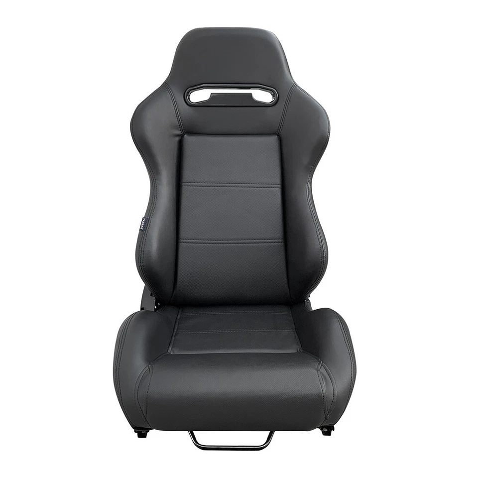 2 X TANAKA PERFORATED PVC LEATHER RACING SEATS RECLINABLE + SLIDERS FOR ISUZU - Image 2 of 4