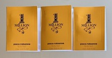3 PCS Paco Rabanne 1 Million EDT Men Sample Spray 1.5ml / 0.05 oz Each