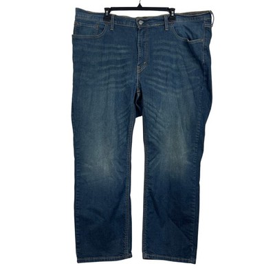 Levi's 541 Athletic Fit Taper 46x27 Cotton Stretch Dark Wash Denim Blue Jeans