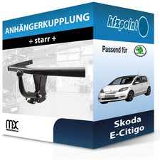 Für Skoda E-Citigo 09.2019-09.2021 MISTERDOTCOM Anhängerkupplung starr neu