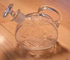 Bleikristall Karaffe 0,5L  Kristallverschuss  handgeschliffen Vintage Stern
