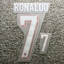 2024 Euro Ronaldo Portugal Home Jersey Nameset Name Number CR7