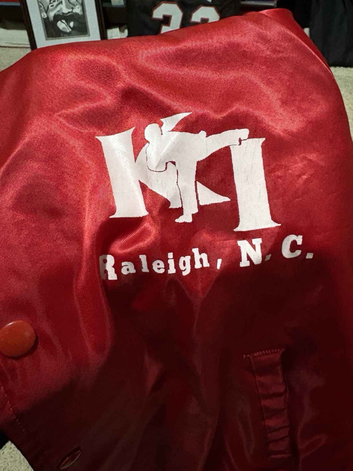Vintage Auburn Sportswear Karate International Raleigh, NC Red Jacket
