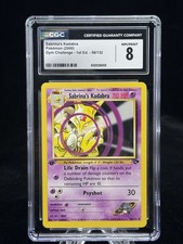 Sabrina’s Kadabra #58 1st Edition Gym Challenge 2000 Pokemon CGC 8 🥄 on eBay