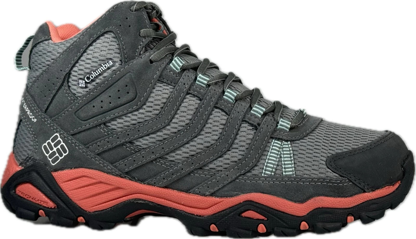 Columbia Womens Armitage Lane Gray Waterproof Hiking Boots Sz 10 YL1098-036 20290₽