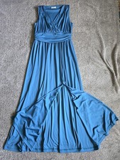 KOH KOH Teal Tourquoise Long Elegant Evening Formal Maxi Stretch Dress Women XL