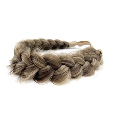Braid Headband 2 Strands Messy Classic Chunky Plaited Wide Braids Elastic Str...