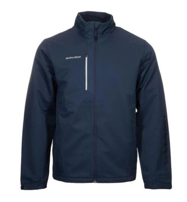 Bauer Supreme Midweight Hockey Warmup Jacket Navy Youth XL Coat Full Zip Pockets
