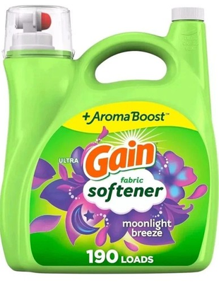 #ad Gain Liquid Fabric Conditioner Moonlight Breeze Fabric Soften 190 loads 140oz $17.99