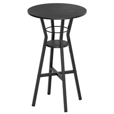 Bar Table, 2-Tier Round High Top Table, Pub Table, Home Bar Counter Height, B...
