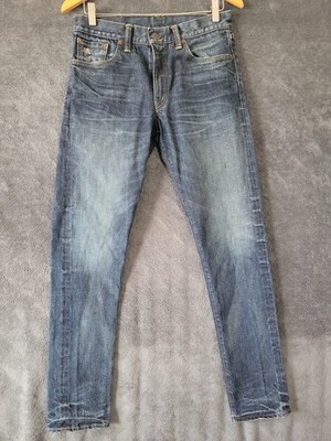 RRL Ralph Lauren Jeans Mens 30 X 32 Double RL Denim Faded Stretch