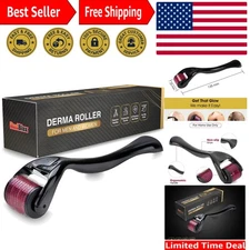 Lightweight 0.25mm Derma Roller with Sturdy Handle and Instructions for Home Use
