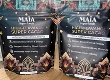 2 pack MAIA High-Flavanol Super Cacao Cardiovascular Superfood 7 Oz Free Ship