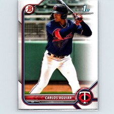 2022 Bowman - Prospects Carlos Aguiar #BP-1 - Minnesota Twins