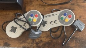 Super Famicom Console Lot + 9 Games Donkey Kong 1 2 3 Mario Sega Saturn Untested