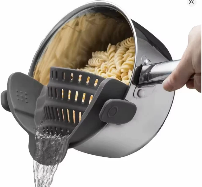 Silicone Clip On Pot Strainer Kitchen Drain Colander Tool
Opens in a new window or tab