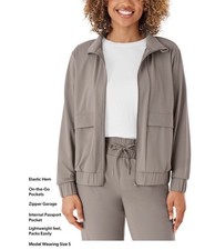 Member's Mark Womens Travel Jacket SizeXS  Color Taupe NWT Free Shipping