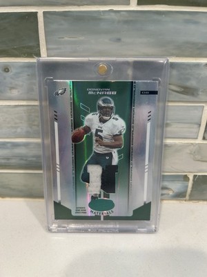 DONOVAN McNABB ~ 2004 Leaf Certified Mirror EMERALD Patch 5/5 ~ Jersey # SSP
