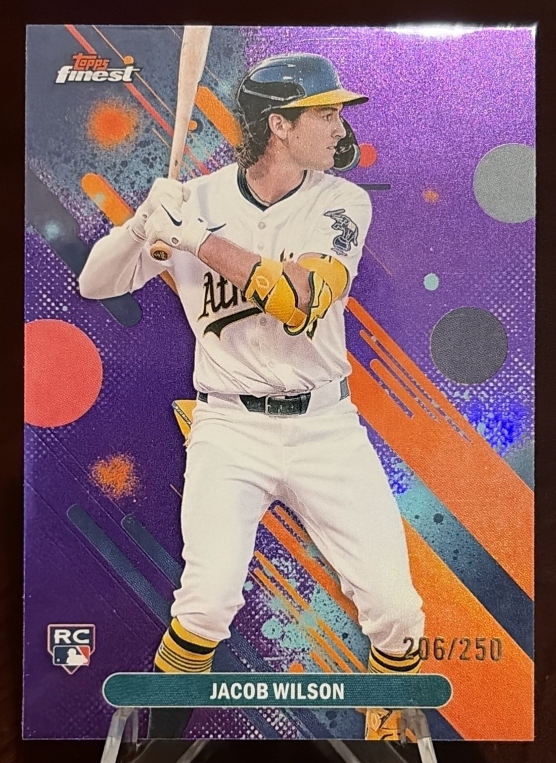 2025 Topps Finest Jacob Wilson /250 Purple Refractor  Common RC
