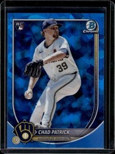 2025 Bowman Chrome Sapphire Chad Patrick #28 Rookie RC Brewers