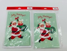New Hallmark Christmas Cards Vintage Santa Claus 12 Cards NIP