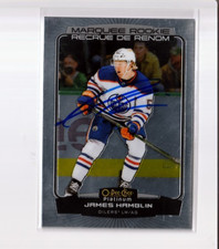 JAMES HAMBLIN autographed SIGNED '22/23 EDMONTON OILERS OPC Platinum rookie card