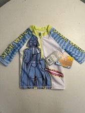 NWT Disney Store Star Wars Darth Vader Rash Guard Swim Shirt Boy Size 2