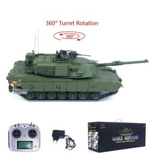 TOUCAN 1/16 RC Half Metal Tank Abrams M1A2 3918 RTR 360 Rotation Barrel Recoil