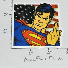 New Superman Flipping The Bird Adult Humor Vinyl Decal Sticker W Tracking New Superman Flipping The Bird Adult Humor Vinyl Decal Sticker W Tracking