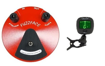 Dunlop JDF2 Fuzz Face Guitar Effects Pedal Germanium PNP Transistor (FREE TUNER)
