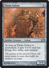 Thran Golem Light Play, English Magic the Gathering MTG Planechase 2012