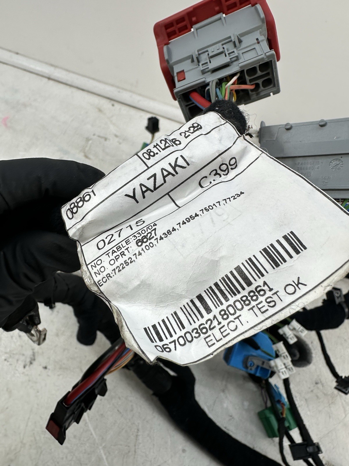 2014-19 MASERATI GHIBLI DASH DASHBOARD INSTRUMENT PANEL WIRE WIRING HARNESS OEM